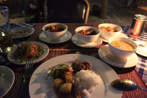 Set meal at Hotel Blazing (Nyaung U)