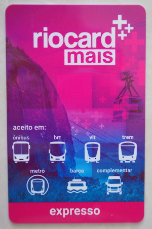 RioCard for metro and VLT