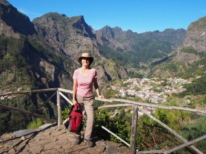 Halfway down the trail to Curral das Freiras (hikes in Madeira)
